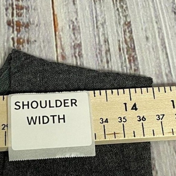 Gray Linen Blend Layered Ruffle Dress Boho Midi Style Sleeveless Women's Medium - Picture 3 of 9